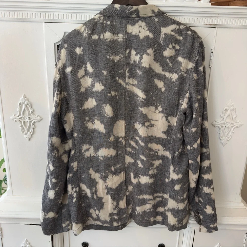 NWOT John Varvatos Star USA Tie Dye Cloud 2 Button Blazer Jacket Sport Coat